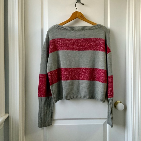 Grace Elements Cropped Crewneck Sweater NWT - Picture 8 of 8